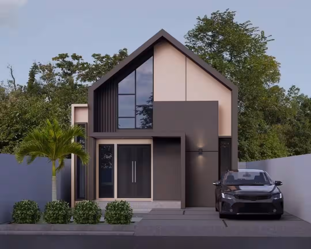 contoh desain rumah ukuran 8x12