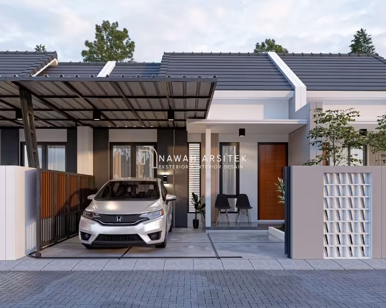 desain rumah ukuran 6x12 1 lantai