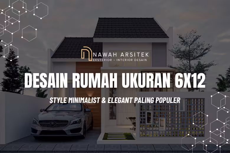 desain rumah ukuran 6x12