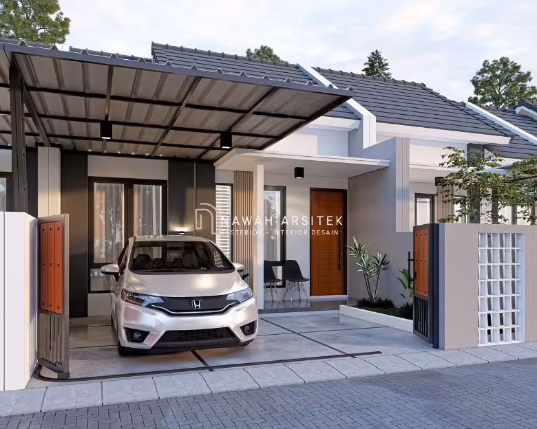 desain rumah ukuran 6x12 1 lantai