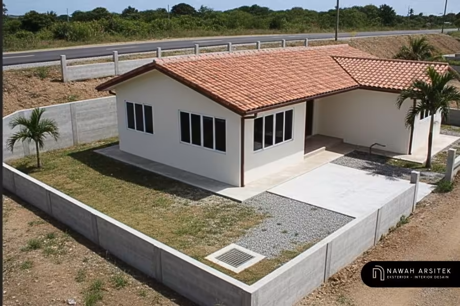 tanggul rumah penghalau banjir
