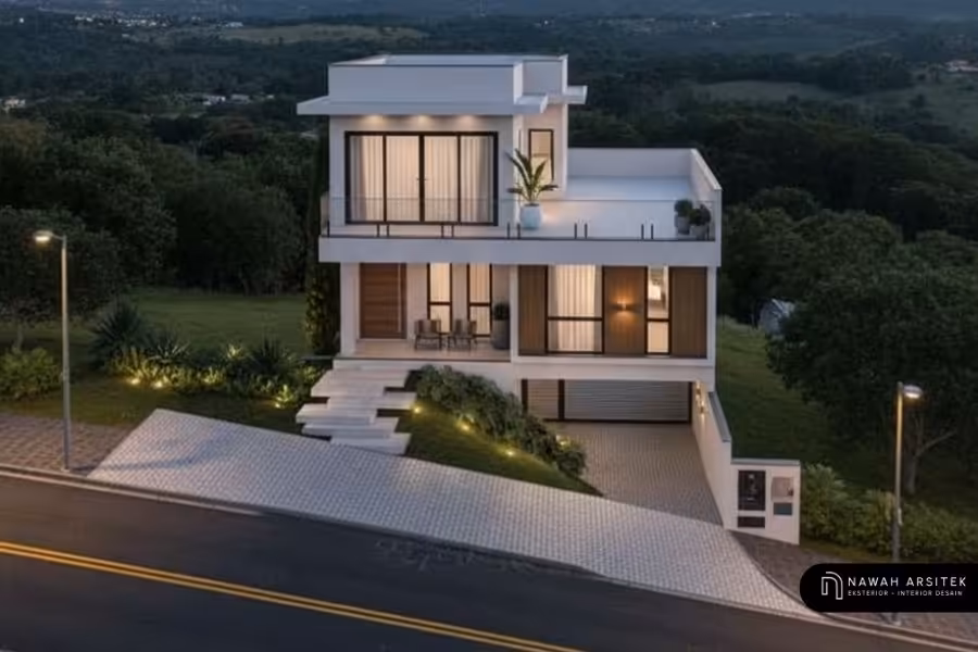 teras rumah lebih rendah dari jalan