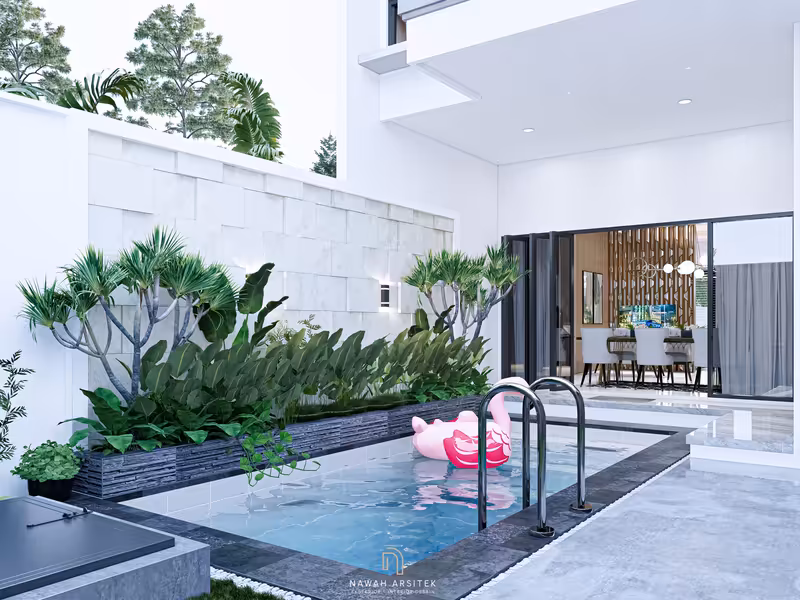 desain interior rumah 8x15