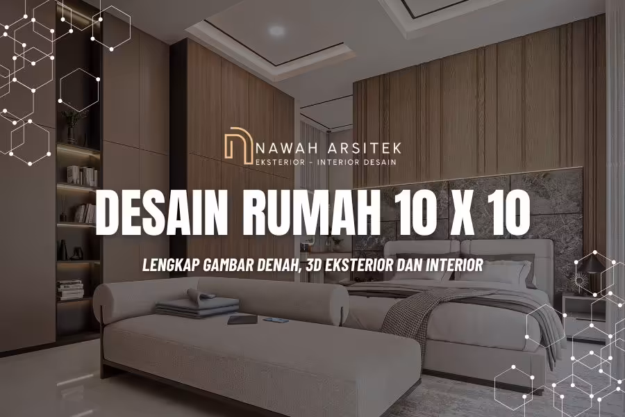 desain rumah 10x10 3d
