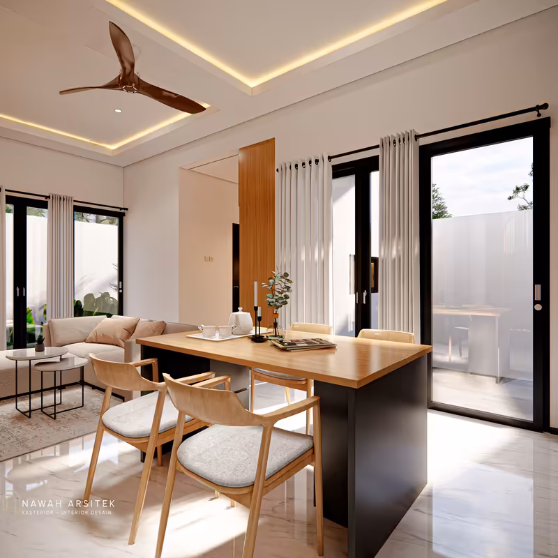 Nawah Arsitek Desain Rumah 10x10 3D Modern & Kekinian