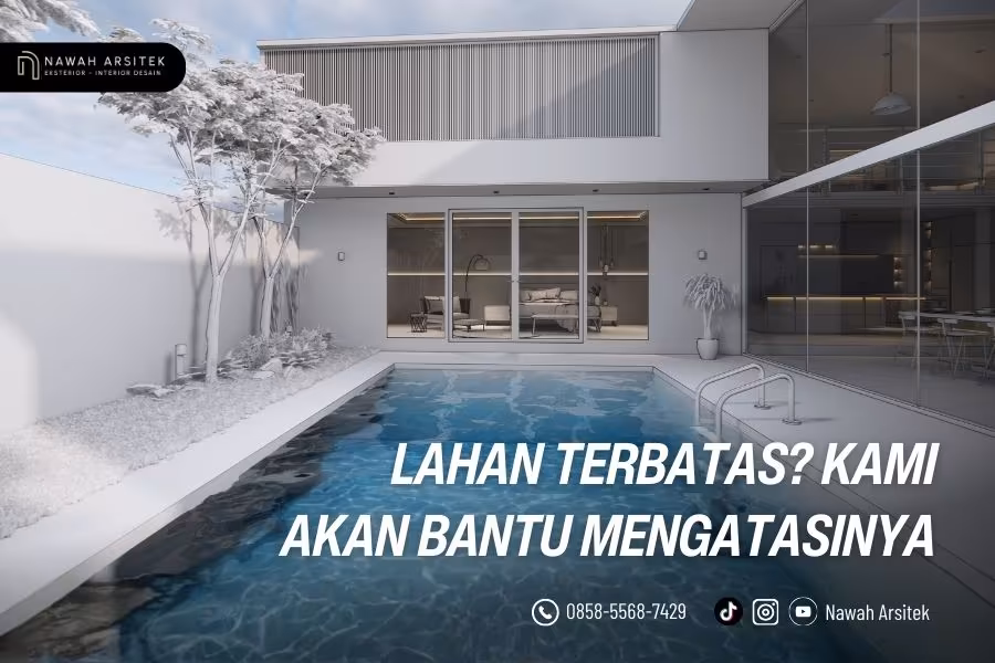 arsitektur indonesia rumah kolam renang