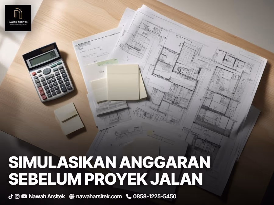 simulasi kasar renovasi rumah 1 lantai ke 2 lantai