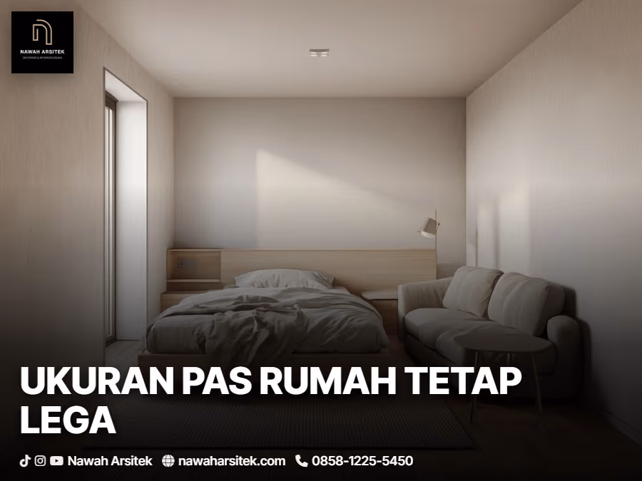 ukuran ruang yang masih nyaman di denah rumah 7x9